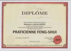 Certification pratique du Feng Shui Laëtitia Morel